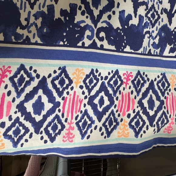 Lilly Pulitzer Women's Blue Ocean Ridge Ikat Dress Size S Preppy Old Money Vibes - Picture 4 of 12